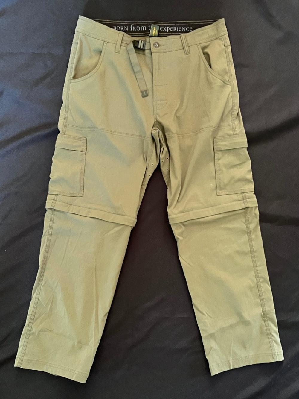 Prana Nylon Men's Zip-Off Convertible Pants, like new, 36 x 30!